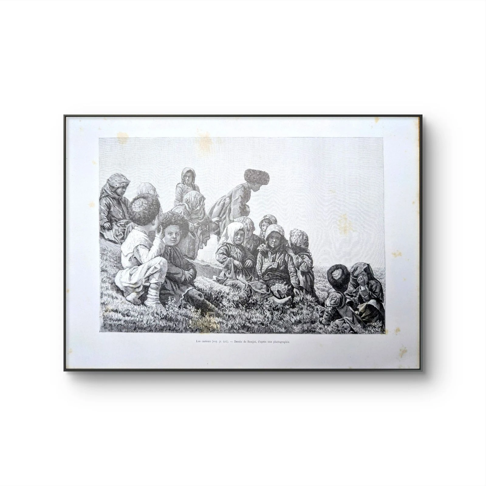 Os curiosos, crianças armênias. Ilustração impressa em 1891. – photo 6